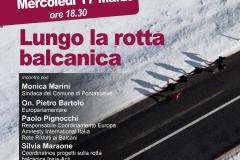 Lungo la rotta Balcanica. Mercoledì 17 marzo alle 18.30, incontro con Pietro Bartolo