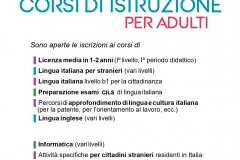 Corsi istruzione per adulti 2021/2021