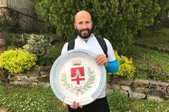 Un “piatto” delle Ceramiche Innocenti con lo stemma di Pontassieve presto nella Galleria del Santuario di Montenero