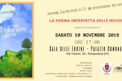 Antonella Zucchini, La forma imperfetta delle nuvole. Pontassieve 10/11/2018
