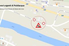 26 ottobre 2017. Lavori urgenti di Publiacqua in via di Rosano