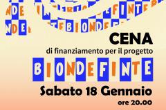 Bionde Finte. Cena di autofinanziamento del nuovo lungometraggio
