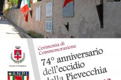 Cerimonia di commemorazione 74° anniversario dell'eccidio della Pievecchia. Pontassieve, 8 giugno 2018