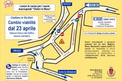 Viabilità temporanea Via Gori, Pontassieve