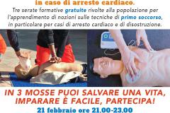 Puoi Farlo! Giornate di sensibilizzazione all’intervento in caso di arresto cardiaco. Febbraio 2023