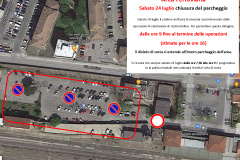 Area Ferroviaria, sabato 24 luglio 2021 chiusura del parcheggio