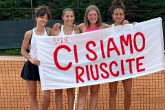 Giugno 2023. La squadra femminile della Polisportiva Curiel di Pontassieve conquista la serie C . Complimenti a Elena Bartoli, Costanza Cesari, Francesca Gioli e alla capitana Susanna Pepi