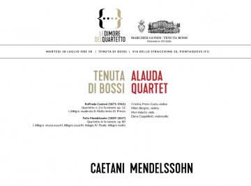 Pontassieve. Concerto Alauda Quartet e wine tasting 18 luglio 2017 Pontassieve. Concerto Alauda Quartet e wine tasting 18 luglio 2017