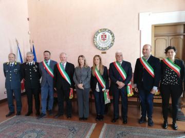 Pontassieve, 20 marzo 2019. Il prefetto Lega incontra i sindaci dell’Unione dei comuni del Valdarno e Valdisieve per fare il punto della situazione. Pontassieve, 20 marzo 2019. Il prefetto Lega incontra i sindaci dell’Unione dei comuni del Valdarno e Valdisieve per fare il punto della situazione.