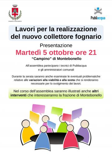 Presentazione dei lavori del lavori per la realizzazione del nuovo collettore fognario. Montebonello, Pontassieve, martedì 5 ottobre 2021 Presentazione dei lavori del lavori per la realizzazione del nuovo collettore fognario. Montebonello, Pontassieve, martedì 5 ottobre 2021