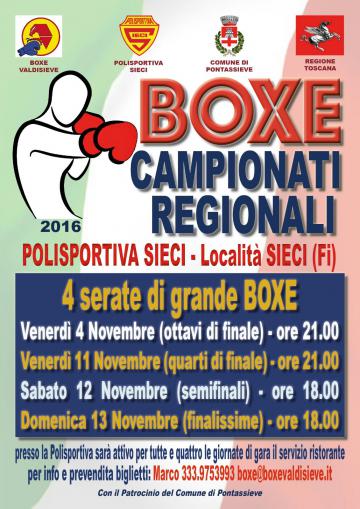 Campionati Regionali di Boxe. Sieci 2016 Campionati Regionali di Boxe. Sieci 2016