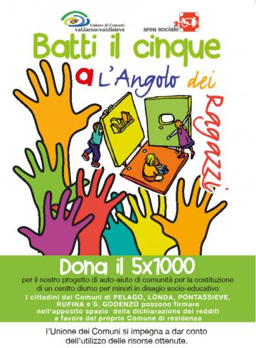 Il 5 per mille per l’Angolo dei ragazzi 2017 Il 5 per mille per l’Angolo dei ragazzi 2017