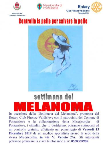 Settimana del Melanoma. Venerdì 13 dicembre 2019 Settimana del Melanoma. Venerdì 13 dicembre 2019