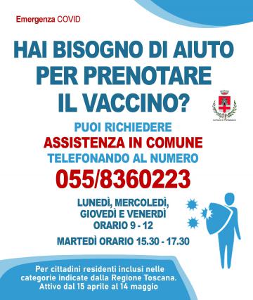 Comune di Pontassieve, supporto per prenotazione dei vaccini per gli anziani Comune di Pontassieve, supporto per prenotazione dei vaccini per gli anziani