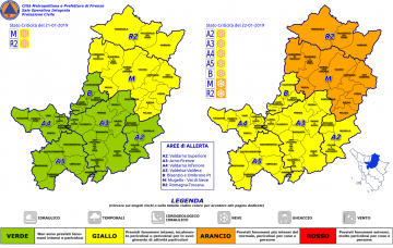 Regione Toscana Allertameteo 22 gennaio 2019 Regione Toscana Allertameteo 22 gennaio 2019