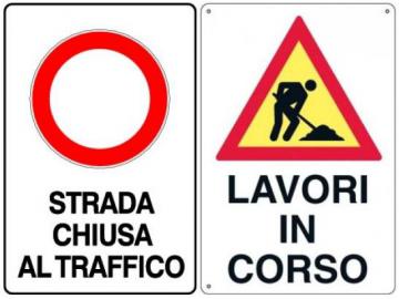 Strada chiusa al traffico Strada chiusa al traffico