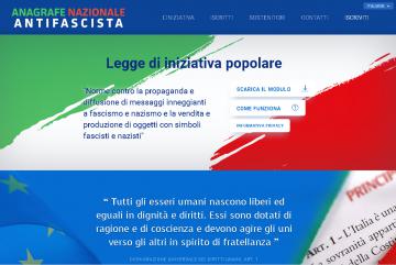 Proposta di legge di iniziativa popolare - "Norme contro la propaganda e la diffusione di messaggi inneggianti a fascismo e nazismo e la vendita e produzione di oggetti con simboli fascisti e nazisti".