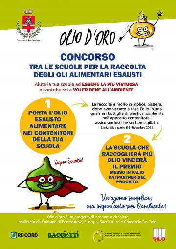 Olio d’Oro. Dal 9 dicembre 2021 parte il secondo contest legato al progetto di economia circolare