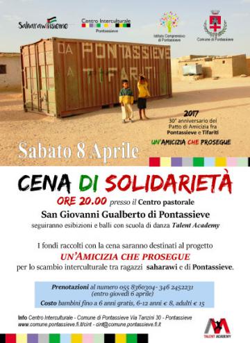Cena di solidarietà saharawi Cena di solidarietà saharawi