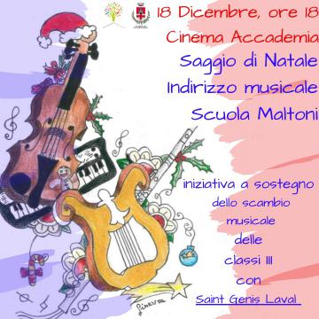 Concerto di Natale della Scuola Maltoni. Mercoledì 18 dicembre 2019 ore 18 a Cinema Accademia di Pontassieve Concerto di Natale della Scuola Maltoni. Mercoledì 18 dicembre 2019 ore 18 a Cinema Accademia di Pontassieve