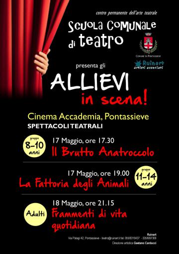 Scuola comunale di teatro. Allievi in scena 2017 Scuola comunale di teatro. Allievi in scena 2017
