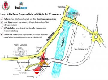 Viabilità provvisoria borgo. 2016 Viabilità provvisoria borgo. 2016