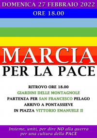 Domenica 27 febbraio la “Marcia per la pace” a Pontassieve promossa dalle associazioni della Valdisieve
