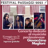Festival Passaggi XI Edizione. Pontassieve 30 maggio 2023 