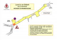 Pontassieve, Da lunedì 23 novembre 2020 cantiere in via Ghiberti, all'intersezione con Via Roma e Piazza Boetani