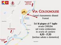 via Colognolese. Da giovedì 16 giugno parte un nuovo lotto di lavori sulla via che collega Pontassieve e Montebonello