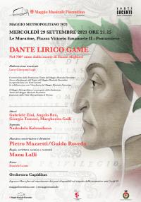 Dante lirico game. Pontassieve, 29 settembre 2021
