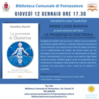 Incontro con l’autrice: Maria Luisa Bianchi. Pontassieve, Giovedì 12 gennaio 2023