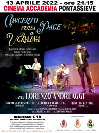 Concerto per la pace in Ucraina. Mercoledì 13 aprile alle ore 21,15 al Cinema Accademia Pontassieve