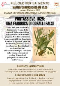 Pontassieve 1825: Una fabbrica di coralli falsi. 28 marzo 2023
