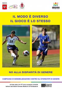 Manifesto realizzato dagli studenti della classe III A dell’istituto superiore Balducci di Pontassieve (a.s. 2019/2020) per dire “no” agli stereotipi di genere