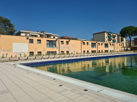 Ottobre 2023. Pontassieve. Palazzina spogliatoi piscina scoperta. Manutenzione straordinaria e efficientamento energetico. Nuovi spazi per le arti marziali e la boxe