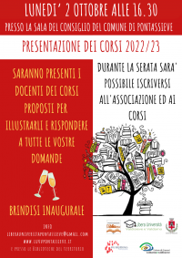 Presentazione corsi Libera Università Valdisieve Valdarno