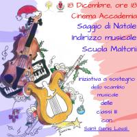 Concerto di Natale della Scuola Maltoni. Mercoledì 18 dicembre 2019 ore 18 a Cinema Accademia di Pontassieve