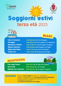 AUSER Pontassieve odv. Soggiorni estivi per la terza età 2023