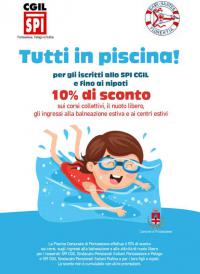 Piscina comunale Pontassieve. Agevolazioni agli iscritti allo SPI-CGIL e per creare rete tra realtà associative
