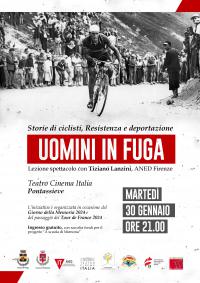 Uomini in fuga. Martedì 30 gennaio 2024 al Teatro Cinema Italia di Pontassieve