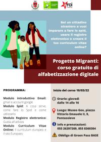 Progetto Migranti: corso gratuito di alfabetizzazione digitale