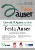 Festa Auser. 31 agosto 2017