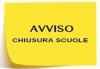 Avviso chiusura scuole