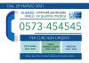 Numero unico di continuità assistenziale - ex guardia medica- Attivo dal 29 marzo 2021