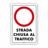 Strada chiusa al traffico
