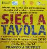 Sieci a tavola. Domenica 6 novembre 2016