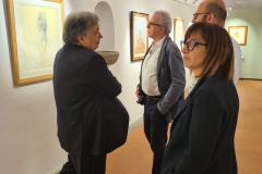 Piero Guggione. D’après. Pensieri sulla tradizione. In visita Leoluca Orlando. Pontassieve 26/05/2023 