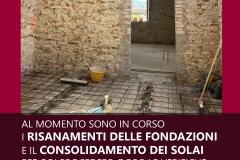 Pontassieve. A Casa Rossa proseguono i lavori, maggio 2022