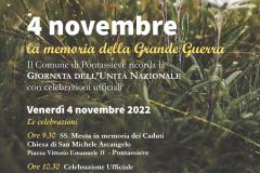 La memoria della Grande Guerra. Pontassieve, 4 novembre 2022